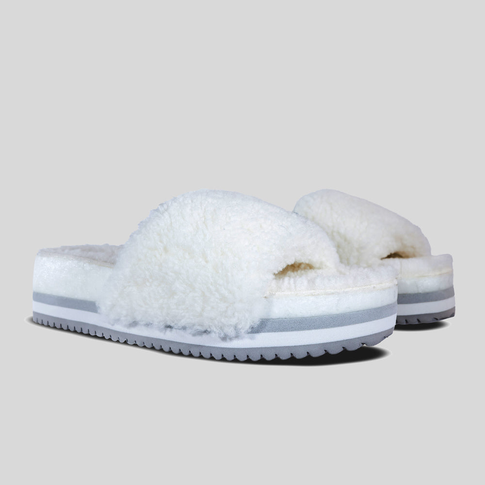 The Cito Slide – Iceberg | Minimalist Cushioned Slide Sandal | Cool-Toned Neutral