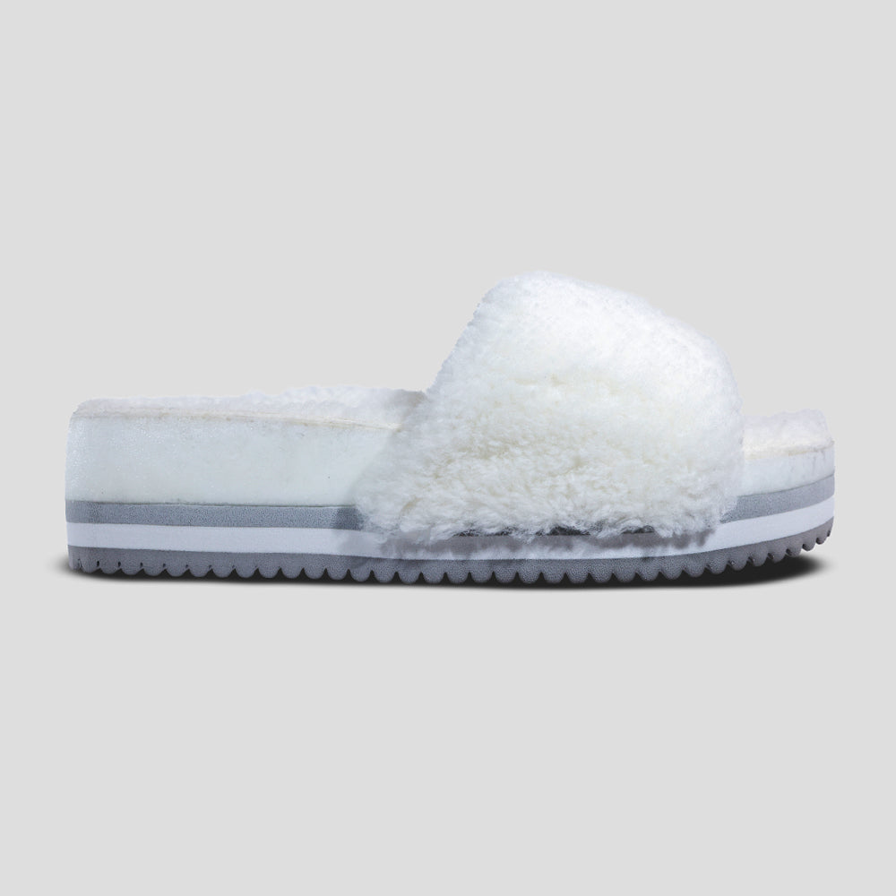The Cito Slide – Iceberg | Minimalist Cushioned Slide Sandal | Cool-Toned Neutral