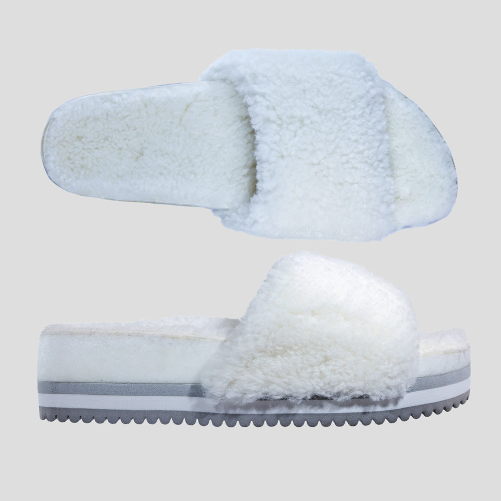 The Cito Slide – Iceberg | Minimalist Cushioned Slide Sandal | Cool-Toned Neutral