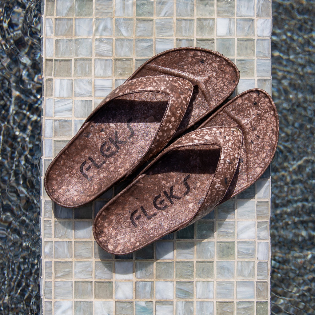 West Beach Flip Flop – Coconut Shell | Supportive Cushioned Flip Flop | Earthy Neutral