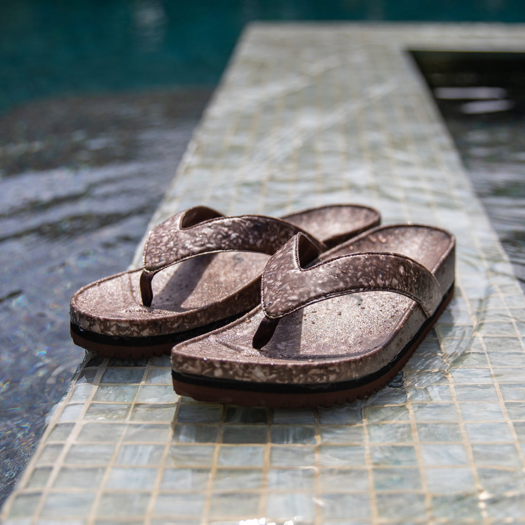 West Beach Flip Flop – Coconut Shell | Supportive Cushioned Flip Flop | Earthy Neutral