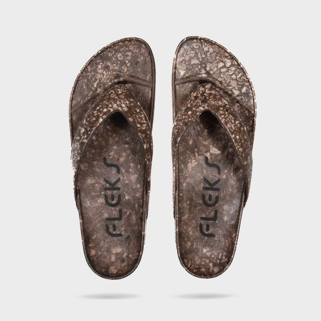 West Beach Flip Flop – Coconut Shell | Supportive Cushioned Flip Flop | Earthy Neutral