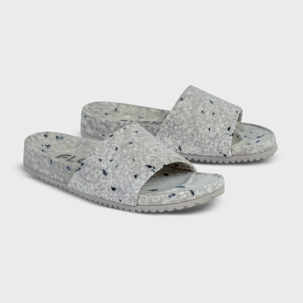 East Beach Slide – Cloudy Day | Supportive Cushioned Slide Sandal | Neutral Style
