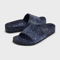 East Beach Slide – Deep Blue Sea | Supportive Cushioned Slide Sandal | Coastal Style