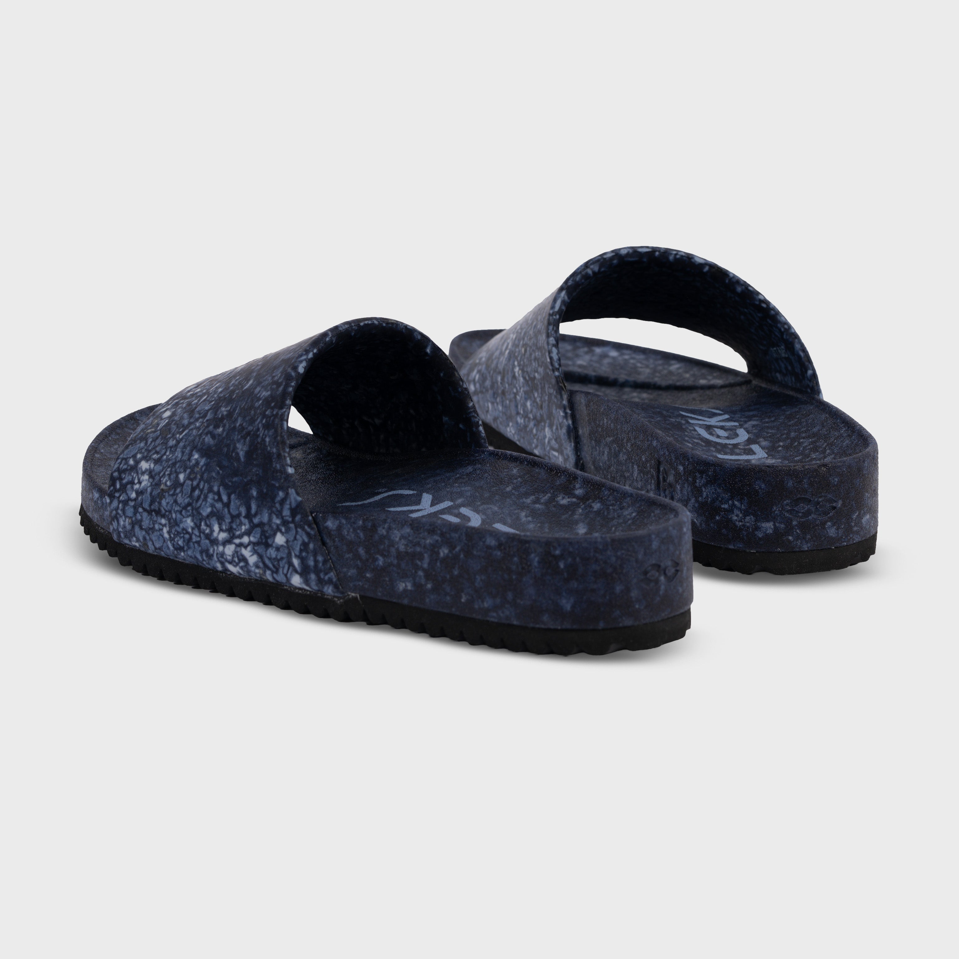 East Beach Slide – Deep Blue Sea | Supportive Cushioned Slide Sandal | Coastal Style