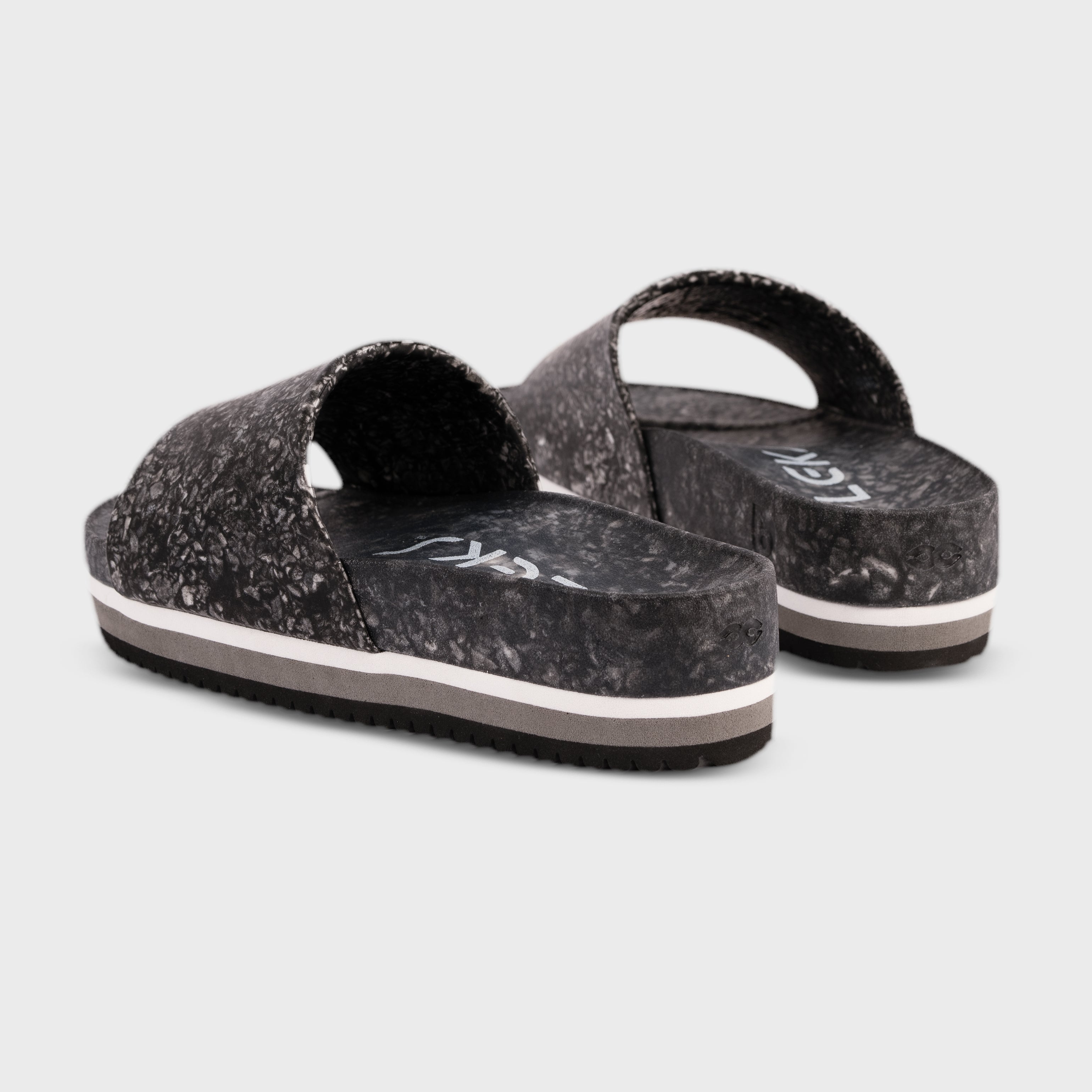 East Beach Slide Platform – Night | Elevated Cushioned Slide Sandal | All-Day Comfort