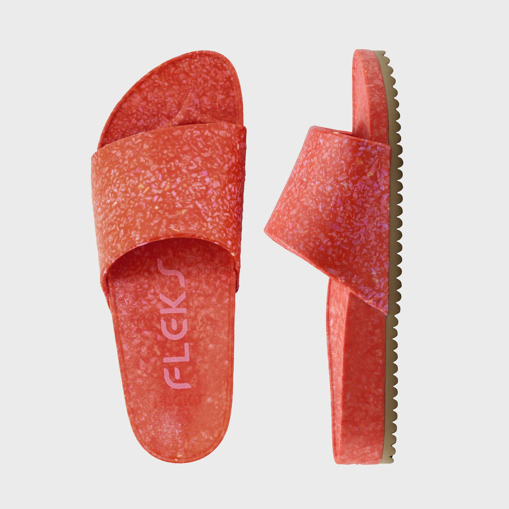 East Beach Slide – Starfish | Supportive Cushioned Slide Sandal | Coastal Style
