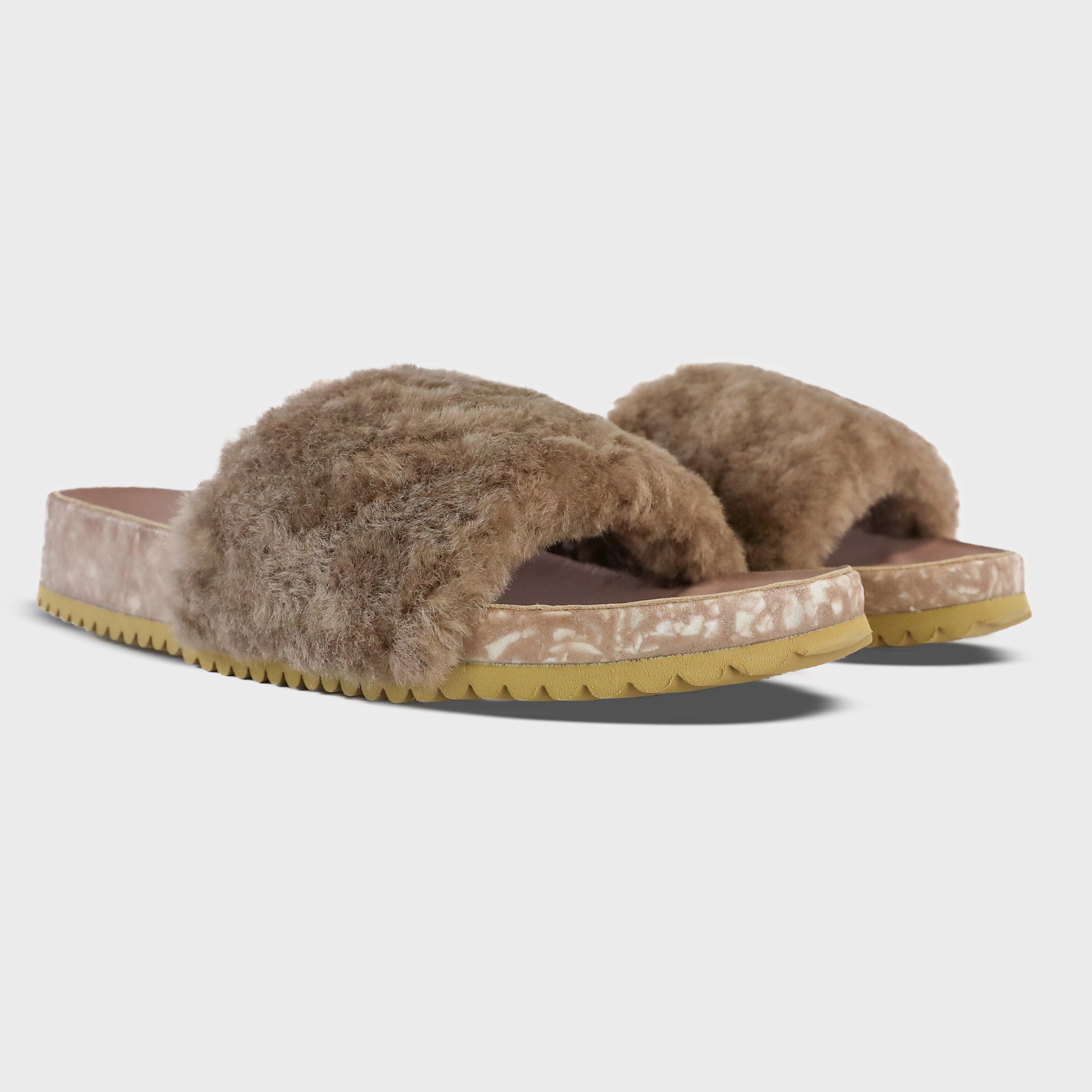 San Ysidro Slide – Blushed | Supportive Cushioned Slide Sandal | Neutral Coastal Style