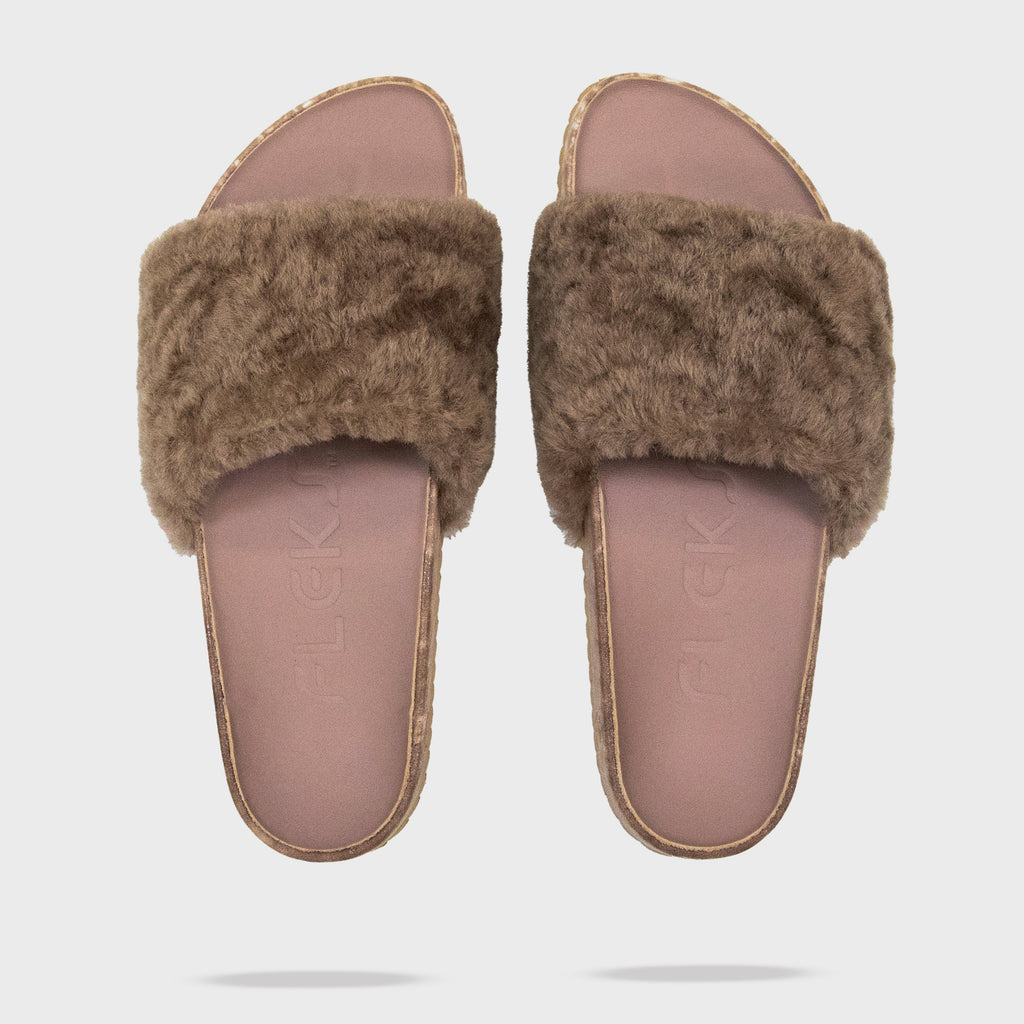 San Ysidro Slide – Blushed | Supportive Cushioned Slide Sandal | Neutral Coastal Style