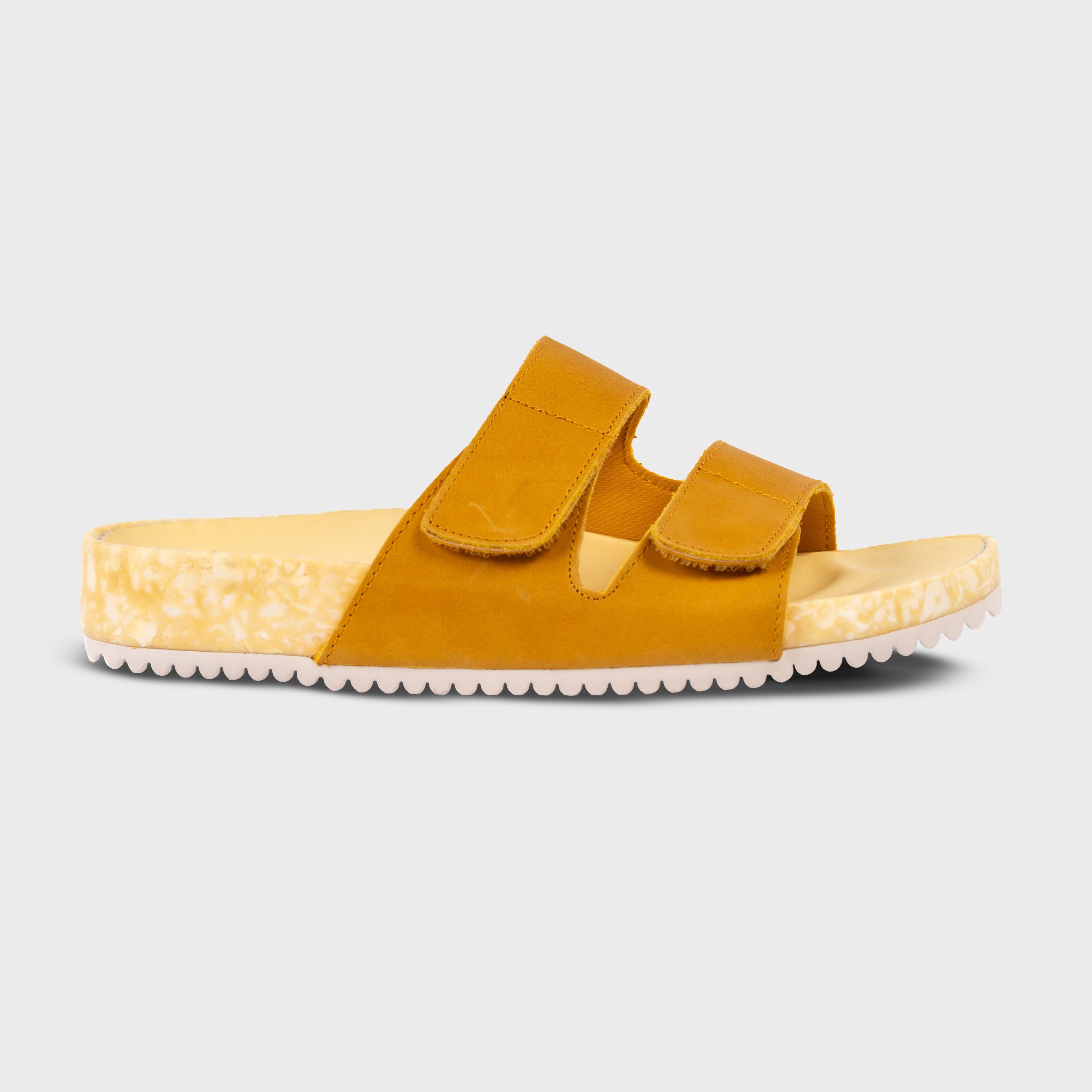 Riviera Leather Sandal – Chamois | Adjustable Strap Sandal | All-Day Comfort
