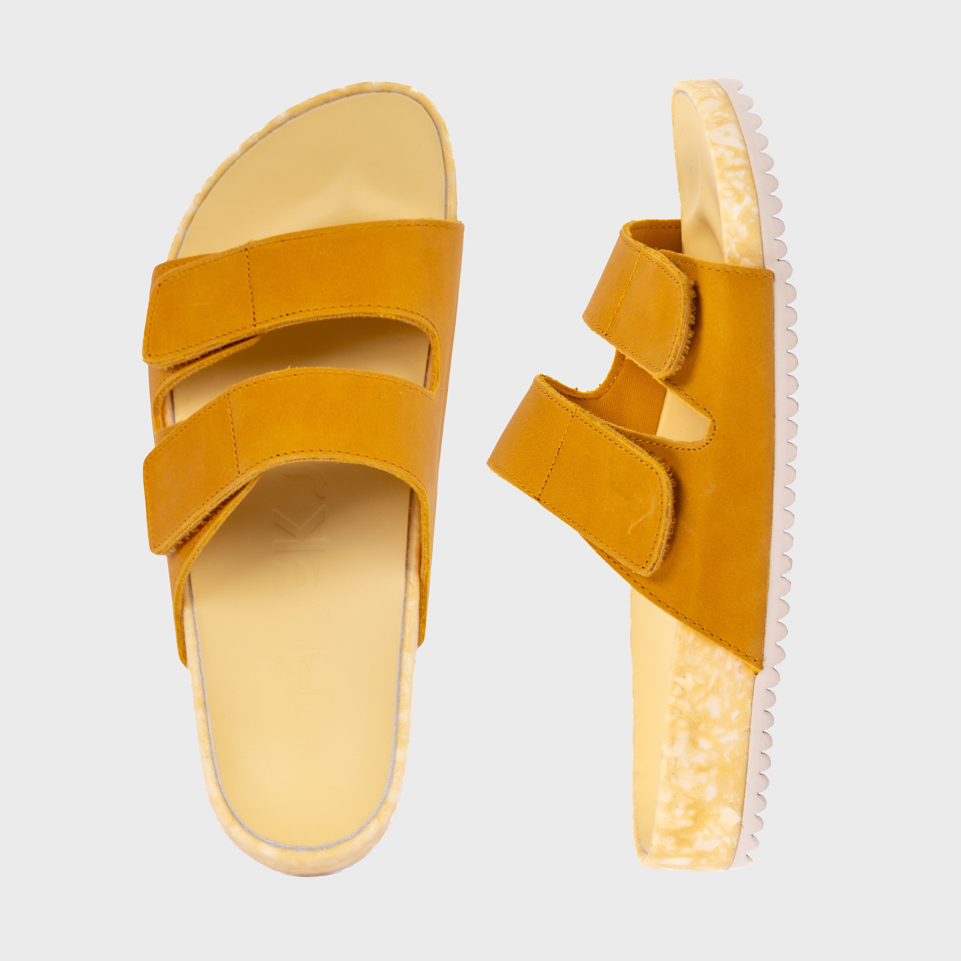 Riviera Leather Sandal – Chamois | Adjustable Strap Sandal | All-Day Comfort