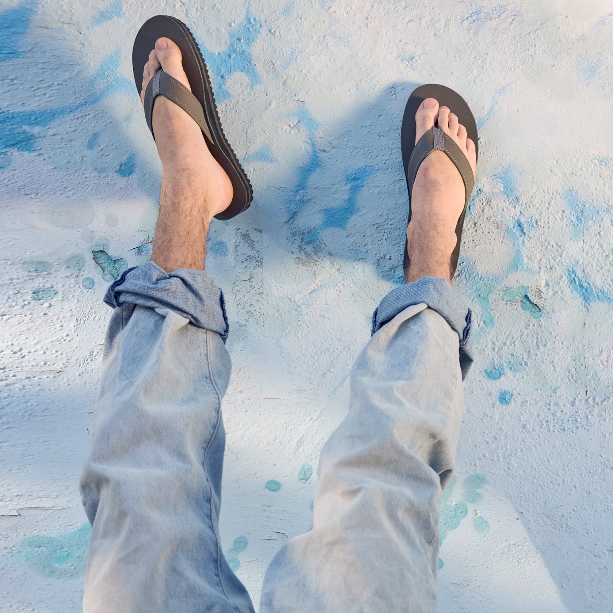 The Seagrove Flip Flop – Nightfall | Leather Beach Flip Flop with Arch Support