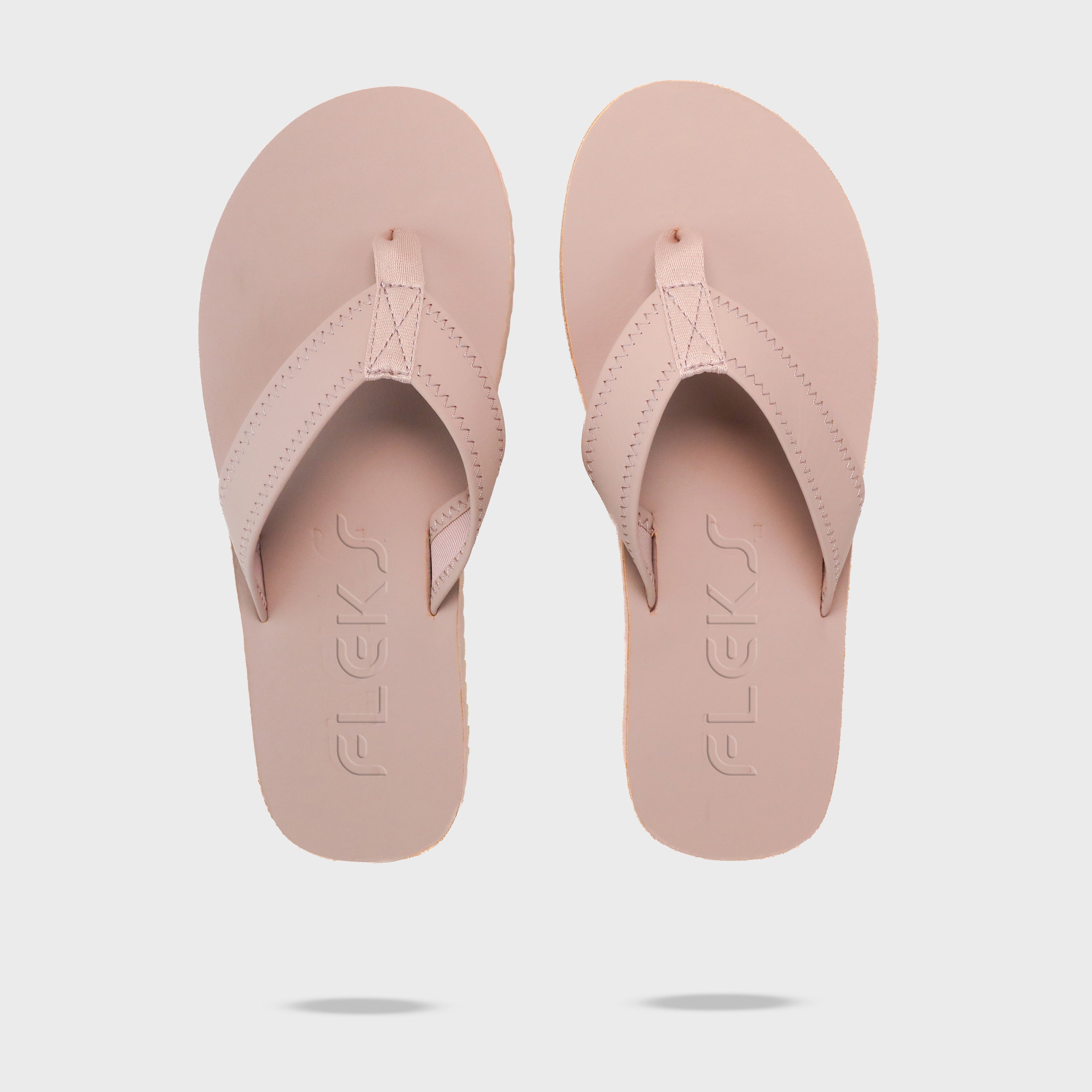 The Seagrove Flip Flop – Blushed | Leather Beach Flip Flop with Arch Support
