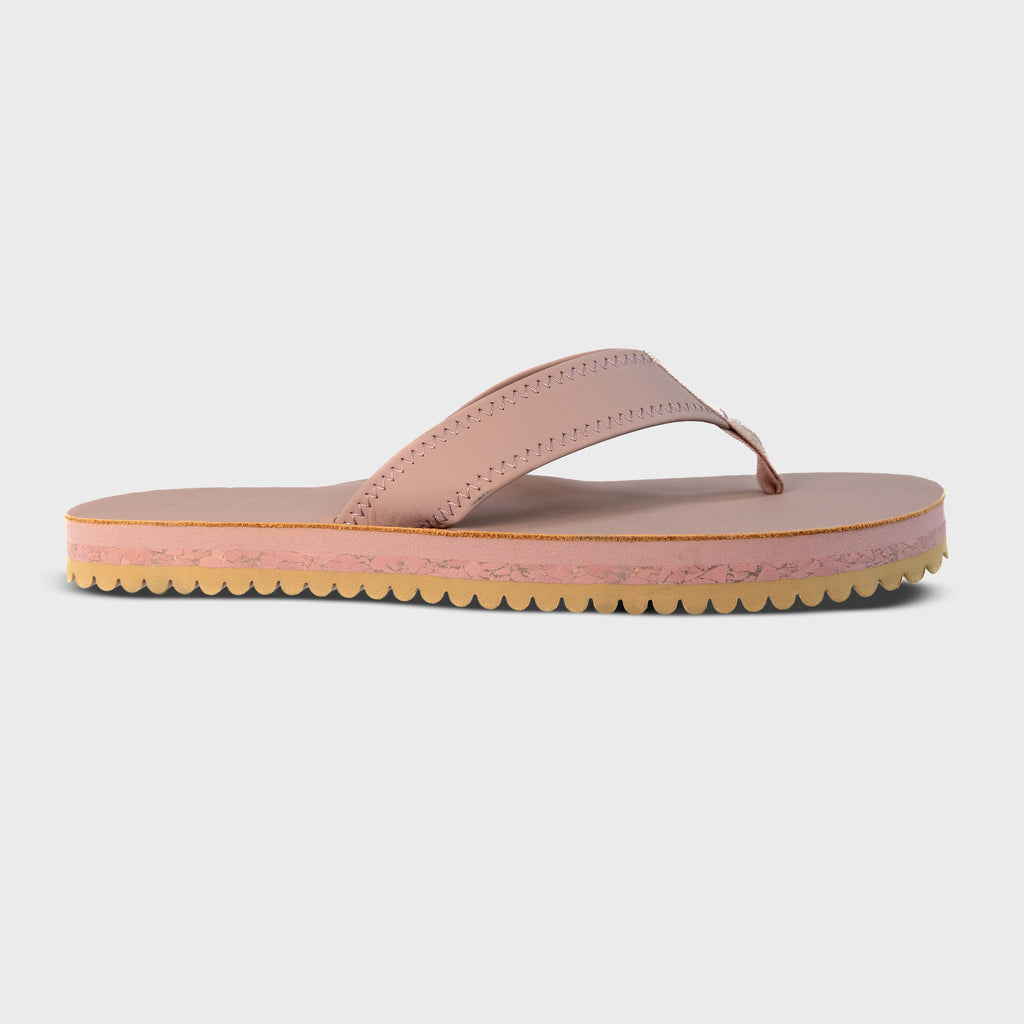 The Seagrove Flip Flop – Blushed | Leather Beach Flip Flop with Arch Support