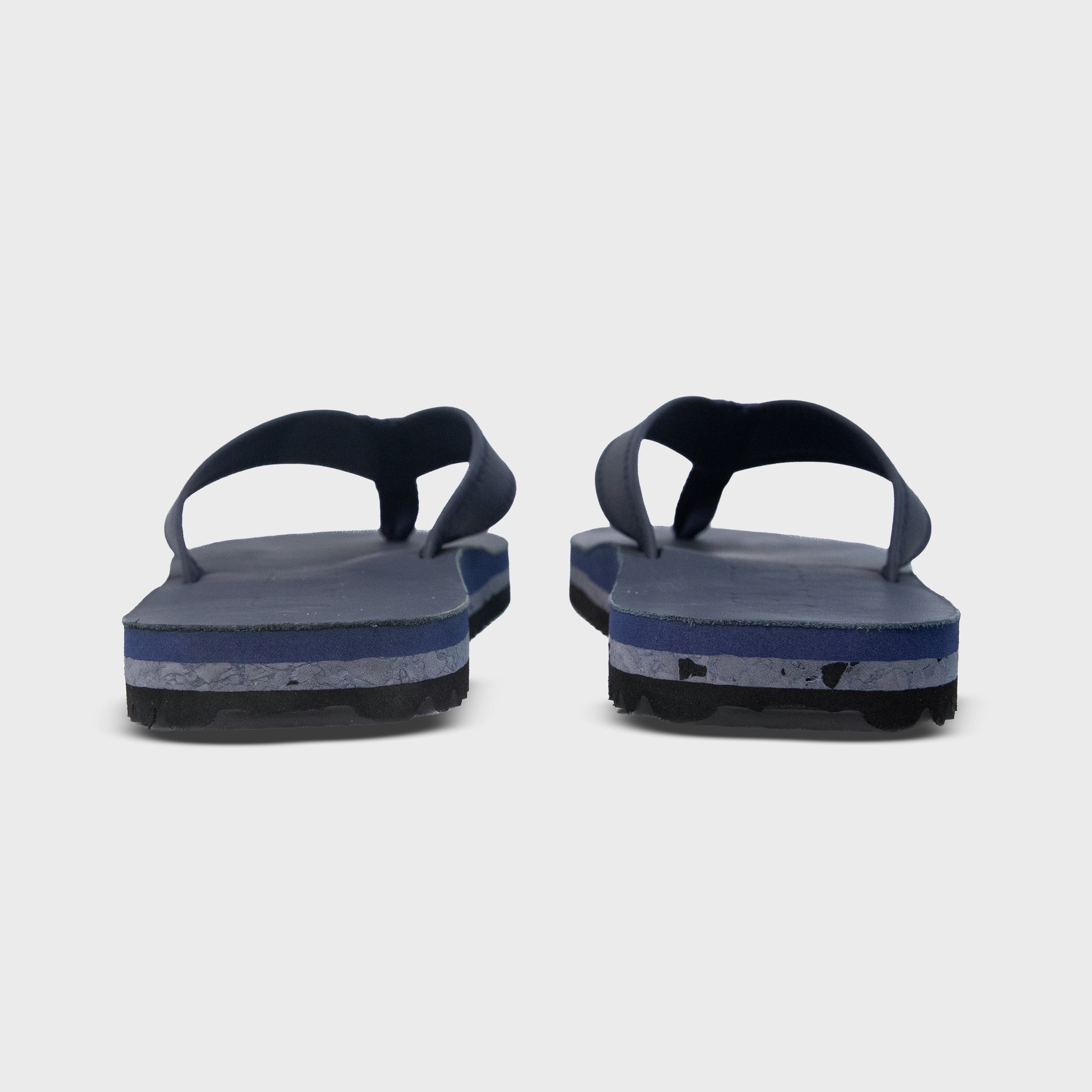 The Seagrove Flip Flop – Deep Blue Sea | Leather Beach Flip Flop with Arch Support