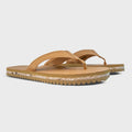 The Seagrove Flip Flop – Sand | Leather Beach Flip Flop with Arch Support