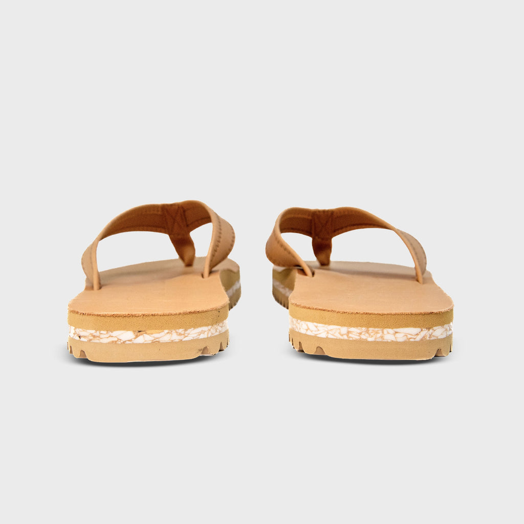 The Seagrove Flip Flop – Sand | Leather Beach Flip Flop with Arch Support
