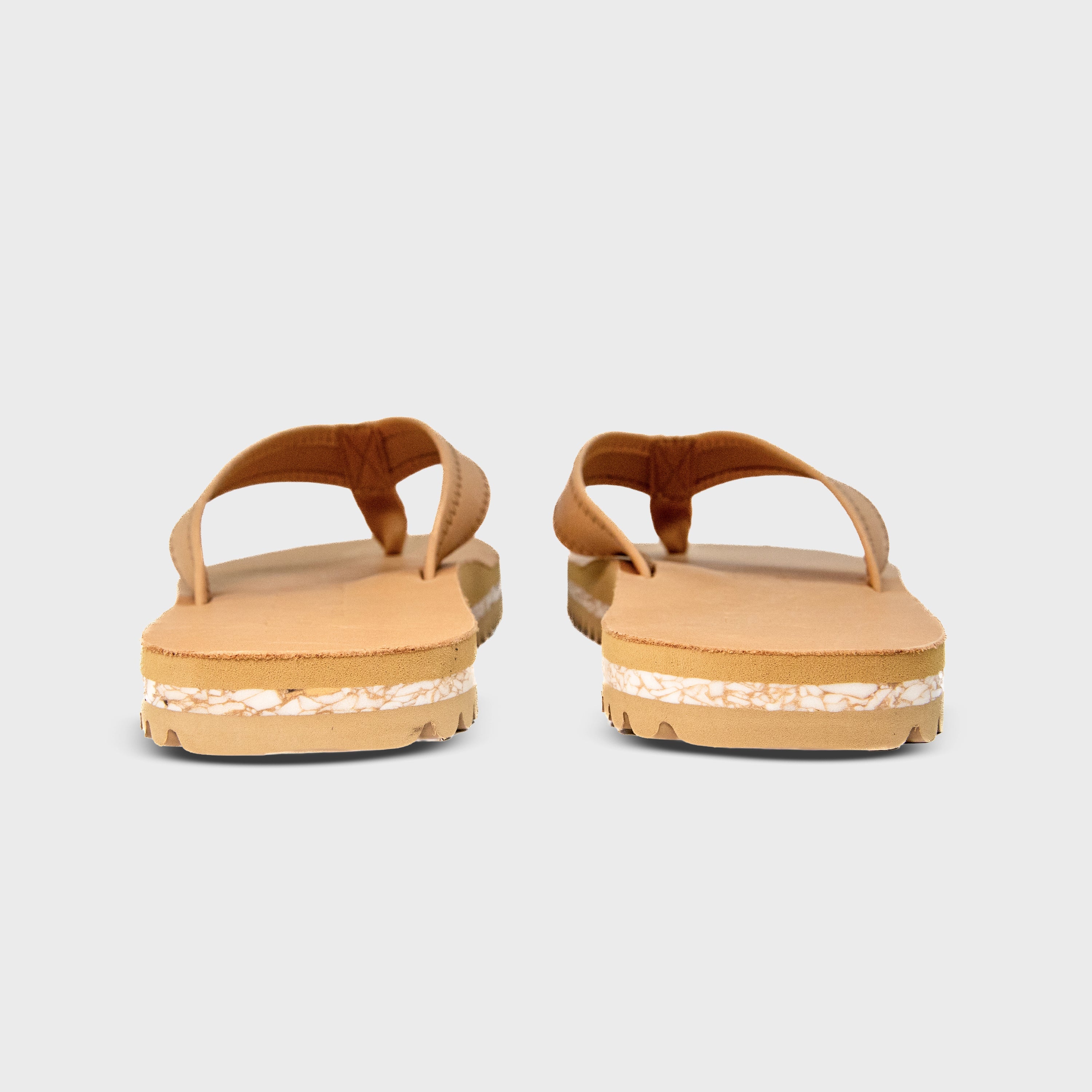 The Seagrove Flip Flop – Sand | Leather Beach Flip Flop with Arch Support